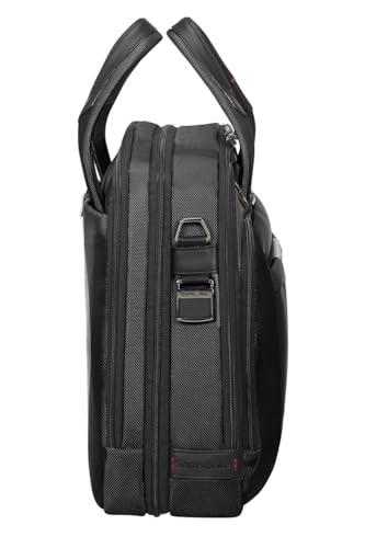 Image of SAMSONITE Pro-dlx 15.6 inch 17 /23 Ltrs Black Softsided Briefcase (PRO-DLX 5 LP.BHNDL 15.6 EXP-BL)