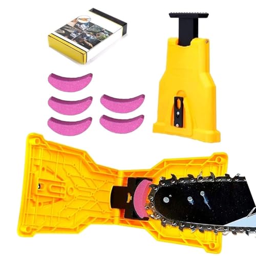 kimeo-s Affût’PRO–Affûteur de tronçonneuse ultra-rapide,précision instantanée Affûteur de tronçonneuse professionnel avec aiguiser,outil de précision pour bûcherons,Professionnel Bûcherons