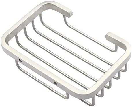 WEBI 5.5" Solid SUS 304 Rectangular Storage Shelf, Mini Shower Caddy, Wall Mounted Wire Basket Hanging Tray Organizer, Small Size, Fine Brushed Finish