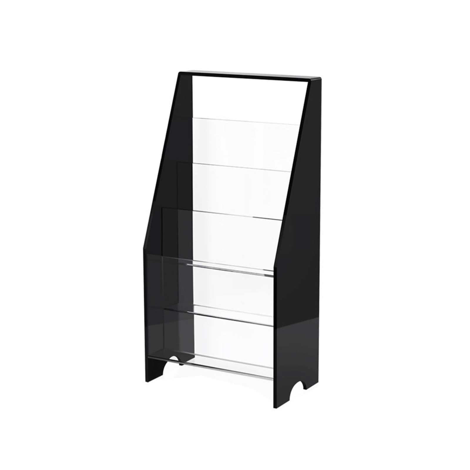 Xumh2024-3 cd storage Step-style Acrylic Vinyl Record Display Holder Home CD Magazines Favourites Rack