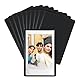 FRETONBA Magnet Bilderrahmen Kühlschrank für Polaroid Instax Mini Film, 10 Stück 9,5 x 6,5 cm Magnetrahmen, Magnetische Bilderrahmen Klein für Fotos, Postkarten, Schwarz