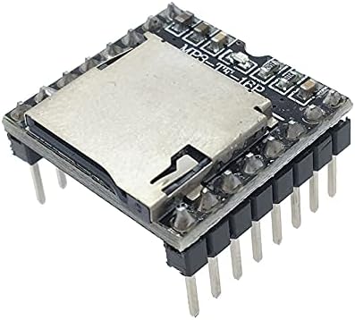 xcluma DFPlayer Mini MP3 Player Module MP3 Voice Decode Board Supporting TF Card U-Disk IO/Serial Port/AD MP3-TF-16P