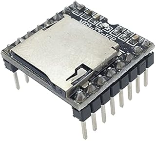 xcluma DFPlayer Mini MP3 Player Module MP3 Voice Decode Board Supporting TF Card U-Disk IO/Serial Port/AD MP3-TF-16P