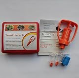 Venom Extractor Kit for Snake Bites, Bee Stings, Spider Bites, Emergency First Aid Suction Pump with Alcohol Pads and Tourniquet, Outdoor Camping Hiking