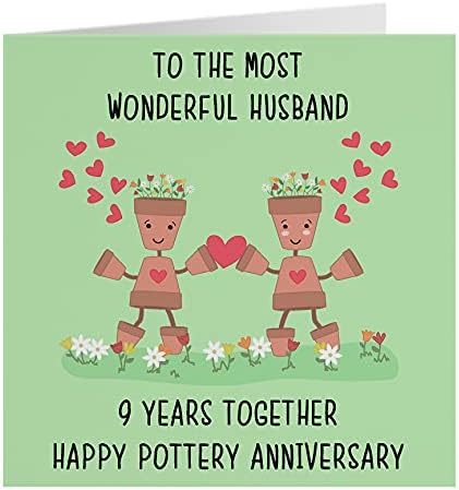 Hunts England Husband 3rd Anniversary Card - To The Most Wonderful Husband - 3 Years Together - Happy Leather Anniversary - Iconic Collection