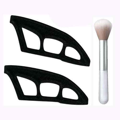 3-Piece Reusable Eyeshadow Stencil Set Cat Eyeliner & Wing Guide Template Tool, Precise Eyeshadow Shield for Smokey Eye & Winged Liner, Makeup Practice