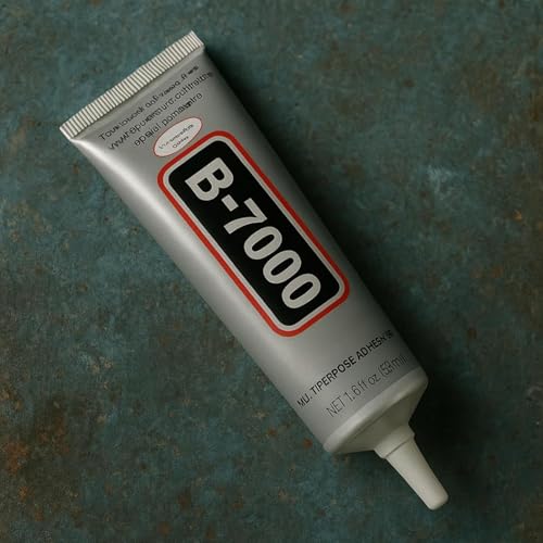 Image of B-7000 (50ML / 1.68 fl. oz) (Set of 2) Multi-Purpose Adhesive Glue - Ideal for Crystal Crafts, Jewelry, Beads, Clothing, Shoes, Fabrics, Screen Repair, Metal, Stone & Glass