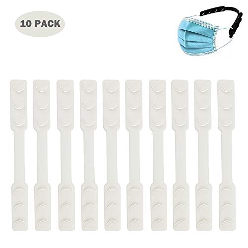SILUKER 10 Pack Strap Extender for Ear - Adjustable Extension Anti-Slip Ear Grips