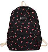 McUvaec Kadınlar İ&ccedil;in Kiraz Sırt &Ccedil;antası Sevimli Naylon Sırt &Ccedil;antası Rahat Omuz &Ccedil;antası ve Lapto...