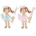 Produktbild KESYOO 2 Stück Cartoon Krankenschwester Brosche Pin Kreative Brust Pin Anstecknadel Brosche Shell Clip für Handwerk Kostüm Kleid Dekor