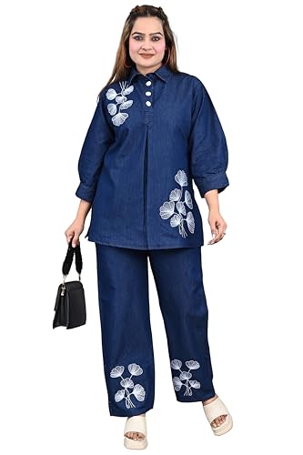 Denim Coord Set for Women Stylish | Summer Cotton Co ord Set for ...
