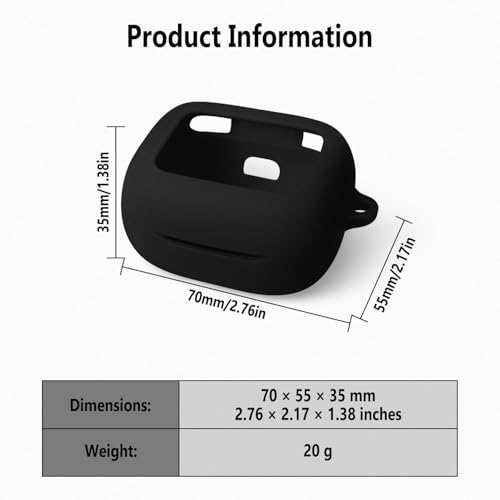 Image of Hamper Case Cover Compatible with JBL Live Beam 3 | Live Flex 3 | Live Buds 3 (Black)