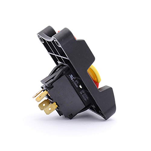 Table Saw Switch Replacement Compatible with Ryobi and Craftsman Safety Locking Switch Power Tool Switch Paddle On/Off Switch for Table Saw 120V/250V - Thumbnail 3