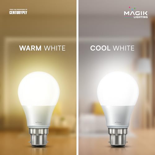 Image of MAGIK Maximo Plus 5W LED Bulb | Cool White (6500K) | B22 Base | Energy Efficient with 4kV Surge Protection | Long Life LED | Pack of 1