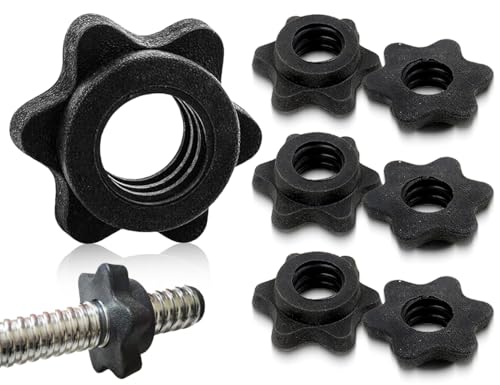 Lhbwhiz 6 Stück Kurzhantel-Sechskantmutter,Anti-rutschfeste...