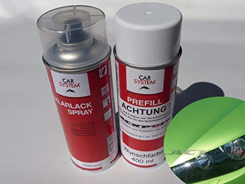 Lackpoint Lot de 400 ml de peinture de base pour VW Audi LR6T vert viper métallisé + vernis transparent Cover