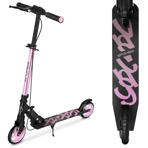 SPOKEY Vacay PRO Tretroller Scooter Cityroller mit Handbremse | Klappbar & Höhenverstellbar | Aluminium Kickroller für Kinder, Jugendliche & Erwachsene 145 mm Rollen ABEC-7 Carbon Lager (Pink) SPOKEY Vacay PRO Tretroller Scooter Cityroller mit Handbremse | Klappbar & Höhenverstellbar | Aluminium Kickroller für Kinder, Jugendliche & Erwachsene 145 mm Rollen ABEC-7 Carbon Lager (Pink)