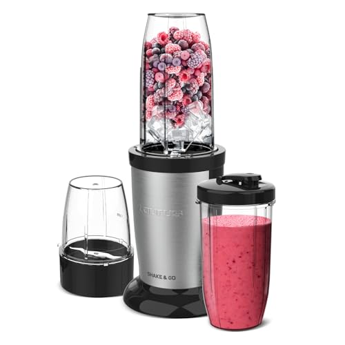 Taurus - Batidora Portátil | 800W Potencia | 2 Vasos de 500ml | Picador de 150ml | Cuchillas Intercambiables | Perfecta para Smoothies y Moler Especias