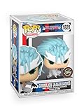 Epic Collectibles Pop Anime: Bleach - Grimmjow Jeagerjaques Glows-in-The-Dark (Chase Variant) Vinyl Figure Bundle with Compatible Funko Box Protector
