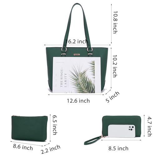 Image of Purses And Wallets Set For Women Work Tote Satchel Handbags Shoulder Bag Top Handle Totes Purse With Matching Wallet