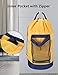 Dalykate Backpack Laundry Bag, Laundry Backpack with Shoulder Straps and Mesh Pocket Durable Nylon Backpack Clothes Hamper Bag with Drawstring Closure for College, Travel, Laundromat, Apartment