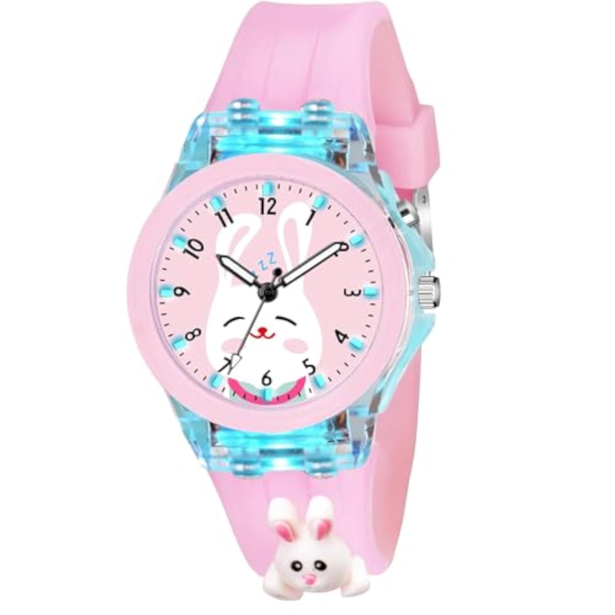 Kids' Analog Watch with Multicolor Glowing Disco Light
