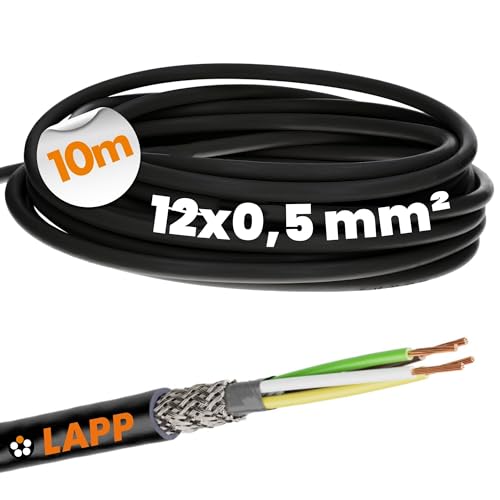 Câble de commande blindé LiYCY Lapp 1030525 pour signaux extérieurs 12x0,5mm² 10m