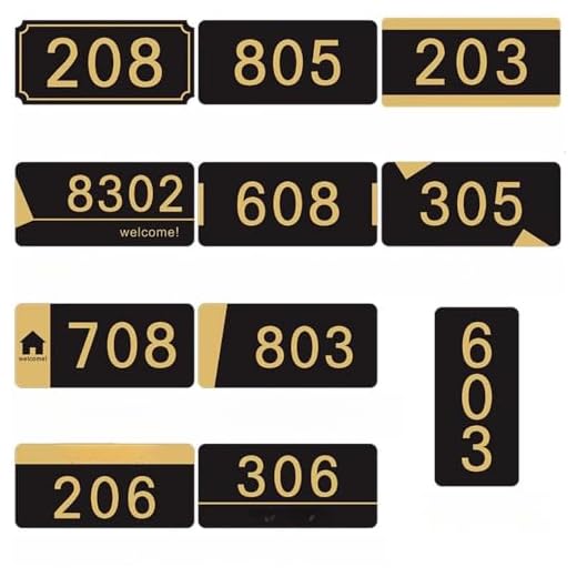 Personalized Acrylic Door Number Sign