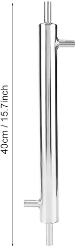 Miniatura 2 de Fdit Condensador del destilador más fresco, tubo externo del tubo de enfriamiento del acero inoxidable 304 para la cervecería casera