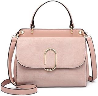 Miss Lulu Shoulder Bag for Women Top Handle Bag Small Handbags Work Shopping Travel PU Leather Suede
