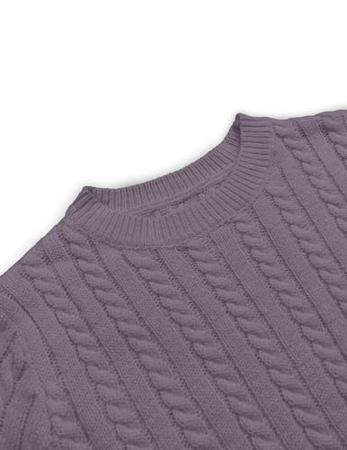 Image of Libsorge Womens Cropped Short Sleeve Sweater Fall 2025 Crewneck Sheer Knit Tops - Lightweight, Thin, Crop, Slim Fit