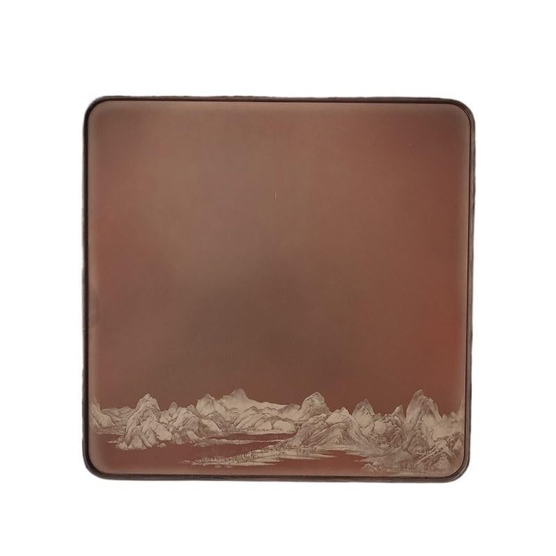 Plateau de rangement de bureau Qianli Jiangshan pour coin thé serein
