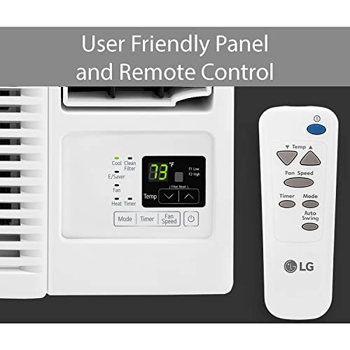 Image of LG 23,000 BTU 230V Window-Mounted Air Conditioner with 9,200 /11,200 BTU Supplemental Heat Function