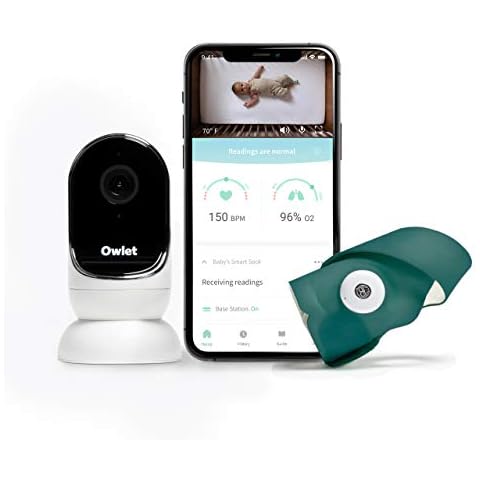 Owlet Babyphone Duo - Smart Sock + Caméra connectée - Chaussette Intelligente avec visiophone Portable - Suivez la fréquence Cardiaque et la Saturation d'oxygène de Votre bébé Cover
