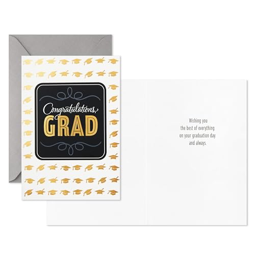 hallmark graduation cards assortment black and gold congratulations grad 12 cards and envelopes 4 designs
