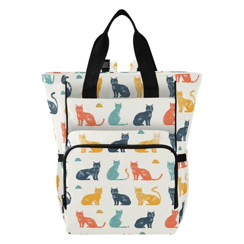 Sac à dos à langer bébé grand volume et coloré pour maman et papa