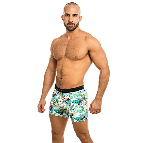 Taddlee Swimwear Men Swimsuits Swimming Briefs Trunks Bathing Suits Board Shorts (L Fit Waist 37-39 Inch) Multicolored #TOP2