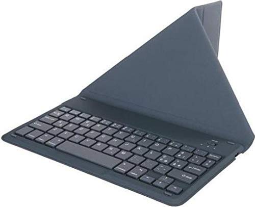Tucano SCRIVO Bluetooth Keyboard in closed position, showing the ecopelle cover.