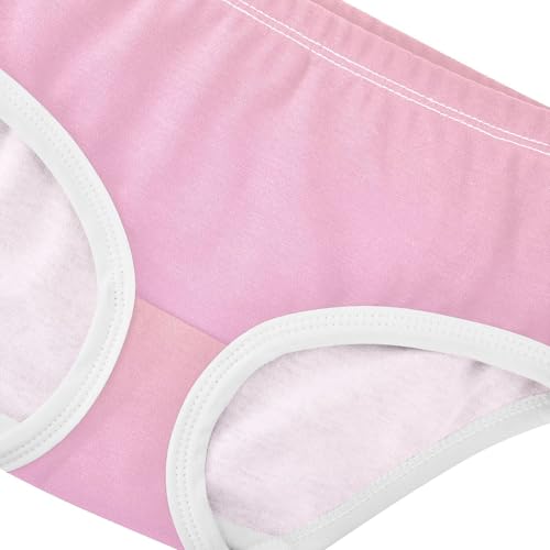 Joisal Cotton Toddler Underwear Floral Blush Pink Pearl Gradient Panties Little Girl Fun Print Briefs Undies Kids 2t4