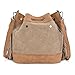Montana West Aztec Bucket Bags for Women Western Fringe Crossbody Bag Ladies Vintage Drawstring Bucket Bag MW1312-8311TN