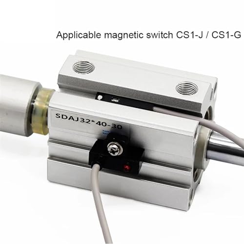 Vérin pneumatique réglable SDAJ 25mm double action à détection magnétique