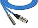 Sescom SC100XJSJZBE Canare Star-Quad Cable XLR Female to 1/4-Inch TRS Female 100 Foot - Blue