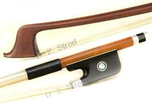 Cello Bow Brazil Wood Peccatte Copy 4/4 Full Size with Ebony Fleur-de-lis Frog (4/4 - Peccatte Copy) (4/4 - Pernambuco)