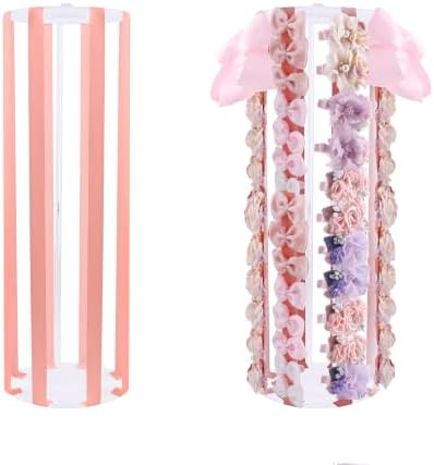 BFNAAgirl Bow Holder Bow Organizer for Girls,Baby Hair Clips Storage Stand,Hair Accessory Organizer Rack for Baby Newborn Infant Toddler Kids (mgh-T-60CM-0ju)