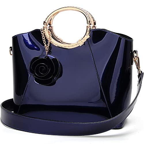 Sac à main à bandoulière XingChen en vernis brillant pour organiser tous vos effets personnels