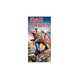 toalla iron maiden 100% algodón Iron Maiden Toalla de Playa de algodón, Multicolor, 150 x 75 cm