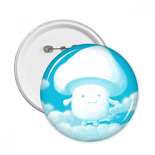 Bouton Badge Broches rondes 5pcs vêtement décoration multicolore DIYthinker 003 taille L