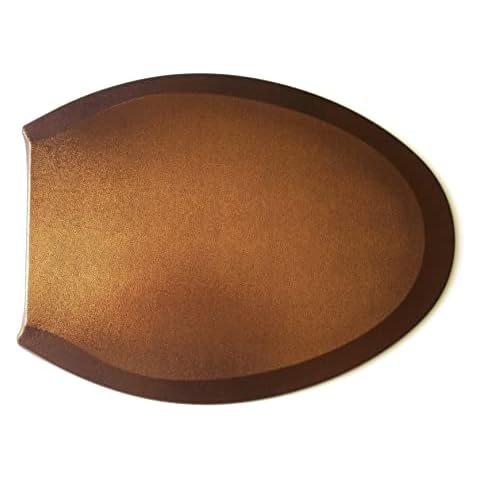 Special SHINY Edition of Fabric Cover for a lid toilet SEAT for Round & Elongated Models - HandMade in USA (Copper Brown) Cover