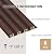 POHARE WPC Slat Wall Panels, 8 Pack Accent Decorative Acoustic Wood Slats for Wall and Ceilings, Acoustic Panels for Interior Wall Modern Décor, Walnut, 95 x 6 in