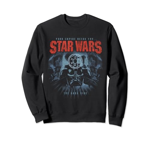 Star Wars Vader Thrash Poster sweatshirt pull noir col rond imprimé